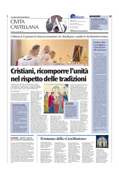 Avvenire - pagina diocesana del 29/01/2017